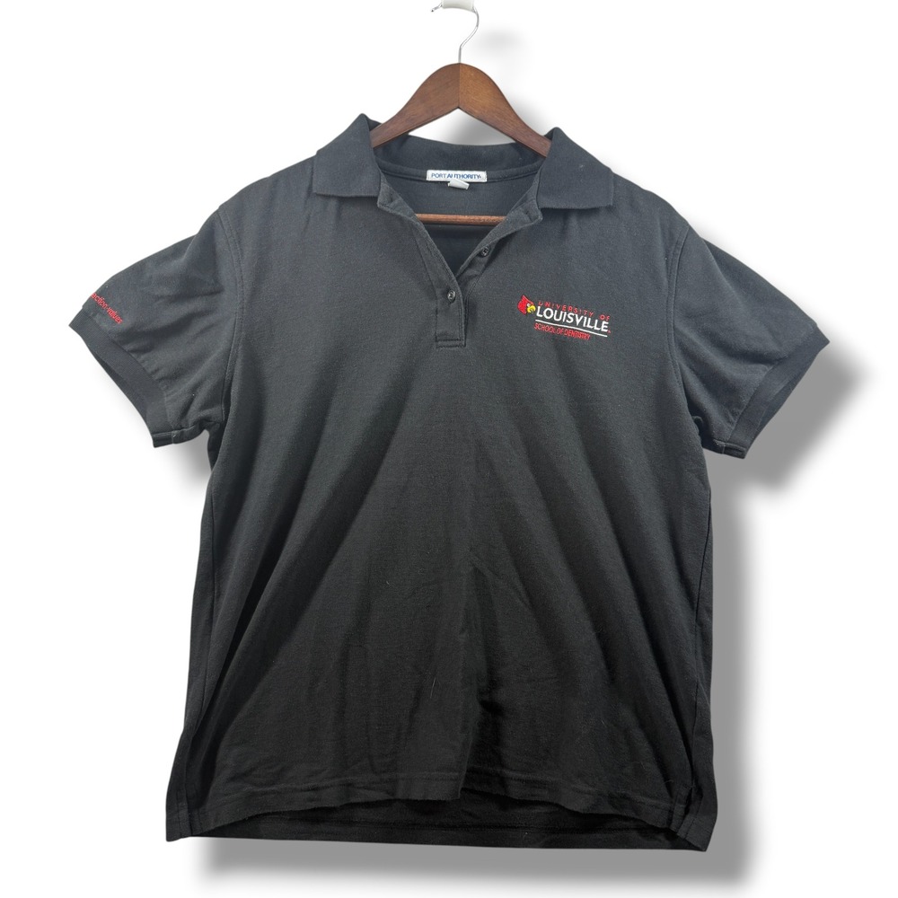 Port Authority University of Louisville School of Dentistry Polo Shirt Black L
